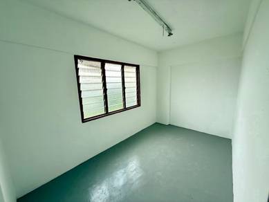 Pangsapuri Permai Indah, Corner Unit, Full Loan, Cat Baru, 1K Deposit