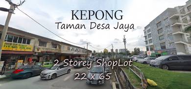 Kepong Taman Desa Jaya 2 Storey Shoplot Non Bumi High ROI & Investment