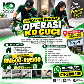 Pekerja operasi cucian gaji mingguan