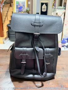 Coach Leather Backpack (Black)