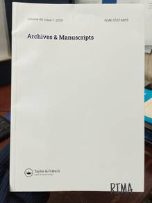 Archives & Manuscripts (0157-6895)