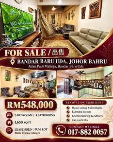 Renovated Bandar Baru Uda 1 storey terrace Padi Malinja
