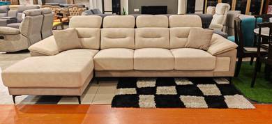 L shape sofa with adjustable headrest