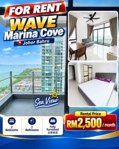 【For Rent】Johor Bahru @ Wave Marina Cove 2 Bedroom
