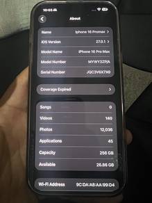 IPHONE 16 PRO MAX 256gb