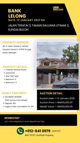 Paling Murah Terrace 2 Tingkat Di Sungai Buloh 4 Bilik Depo 10%