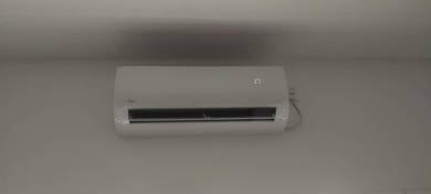 Aircond Midea 1HP Sg Karang