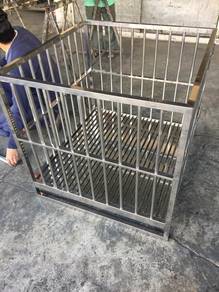 Used Stainless Steel Dog Cage

