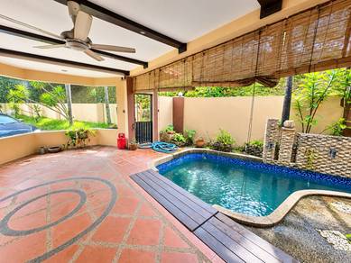 Two Storey Semi D Corner Lot With Pool Land Size 8,774sqft With Attic