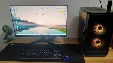 Full Set Gaming PC + Monitor + Mouse + Wifi Adpter