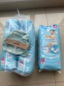 Molfix XL Pants Diapers – 2 Unopened + 1 Opened