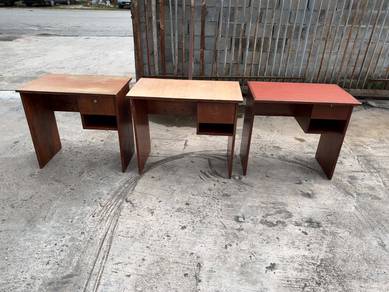Solid Meja Table Study Computer Desk Drawer