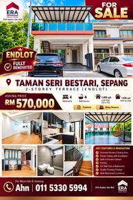 Endlot 2-Storey Terrace Taman Seri Bestari, Sepang