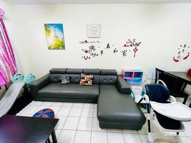 Fully Furnish Angkasa Apartment Jln Tuaran for Rent 3B2R with car park