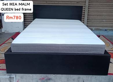 Set IKEA MALM Queen bed frame