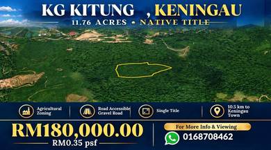NT Land | 11.76 acres | Agricultural Zone | Kg Kitung | Keningau |