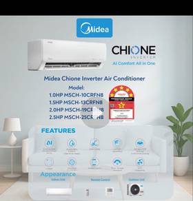 new Aircond Midea inverter 1100