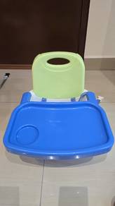Baby Feeding Booster Chair with Tray – Blue & Gree