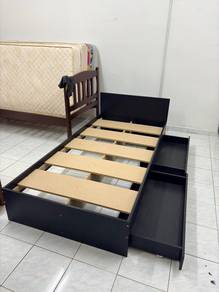 katil single + 2 drawer