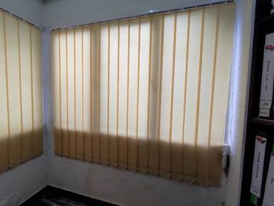 CURTAIN VERTICAL BLIND l pasang langsir pejabat l