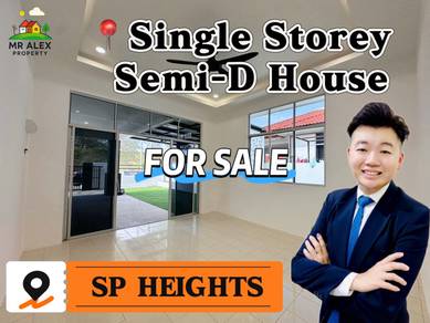 【FOR SALE】Single Storey Semi-D House📍SP Heights Nearby Mydin/Amanjaya