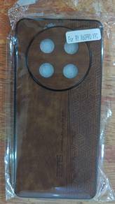 Casing Honor X9c Design Kulit Coklat
