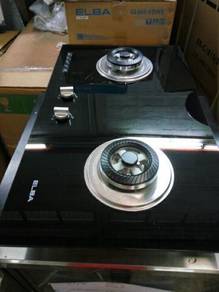 Elba 3 Burners Gl Stove Egh G8523g Bk Home Liances New Gl Hob Dapur Kaca Stove