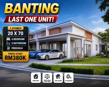 mahkota banting 1 storey terrace  house