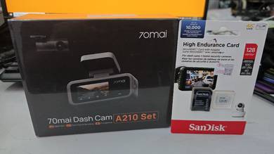 70mai A210 Dash Cam Dual Channel & 128GB microsdx 
