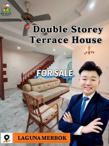 【FOR SALE】Double Storey Terrace House 📍Laguna Merbok Near C-Mart