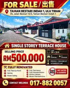 1-storey-Terraced-House-for-sale-Ulu-Tiram-Johor