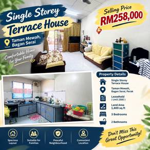 1-storey-Terraced-House-for-sale-Bagan-Serai-Perak