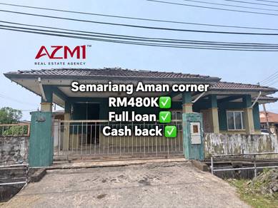 100% LOAN Single Storey Terrace Corner -Semariang Aman