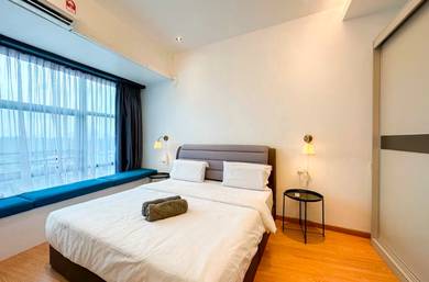 Permas/Seaview/RTS/CIQ/Shuttle bus/Freehold/2 balcony/Mthly RM1500