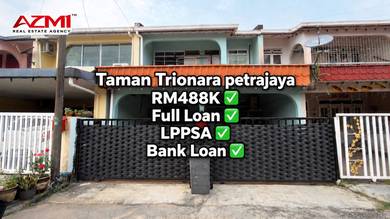 100% LOAN   Double Storey Intermediate 📍Taman Trinora, Petra Jaya