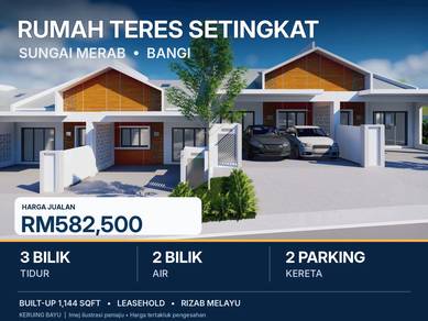Rumah Baru Teres Setingkat Sg Merab Dekat Putrajaya Bangi 3 Bilik