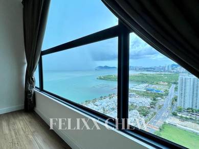 3 Residence Condo 850Sqft SeaView Move In Condition Jelutong For Rent