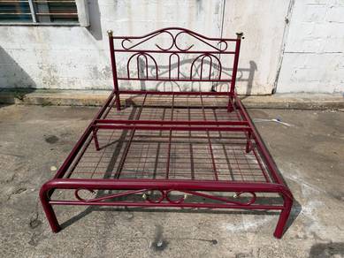 Besi Katil Lipat Queen Bed Frame Steel