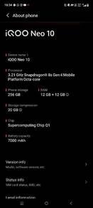 Iqoo neo 10 5g 