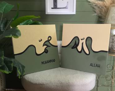 Homemade artwork wall deco