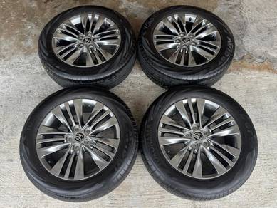 Rim second 18 Toyota alphard nh40 siap tayar nh40