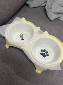 Double Cat Bowl for Cats – Food and Water Bowls