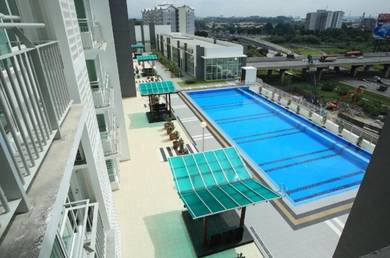 MENARA U Service Apartment 527sf (2r1b) partially furnished