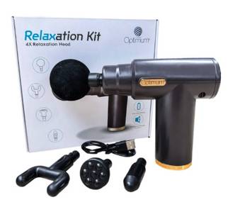 Optimum Relaxation Kit – Massage Gun with 4 Heads