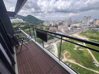Muze 1280sqft city view fully furnished Bukit Jambul worth rent 2cp