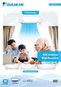 Daikin 2.5hp Inverter Aircond + pasang