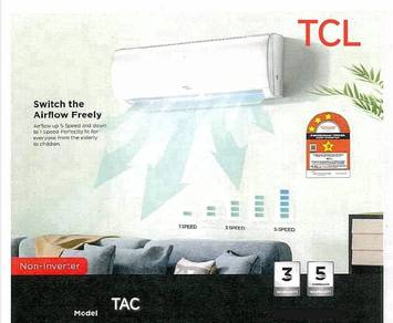 TCL 1.5hp Aircond + pasang