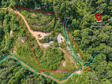 2.1 Acres Land Sungai Gumut Selangor (Dual River Stream & Forest View)