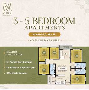 Direct Developer Unit Low Density M Mira Residence Wangsa Maju KL