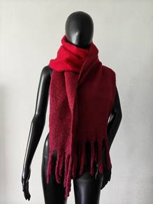 Winter long warm scarf Wool-blend